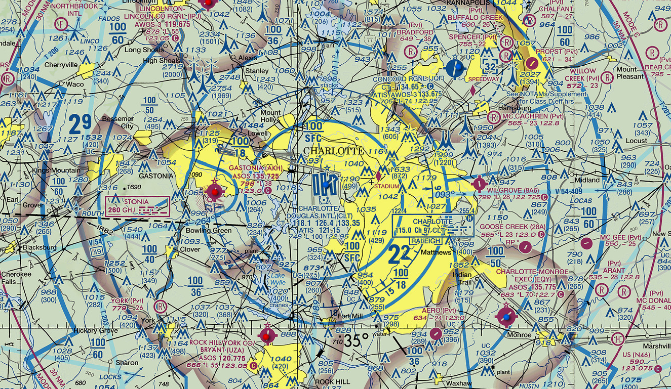 Class B Airspace Sectional Chart