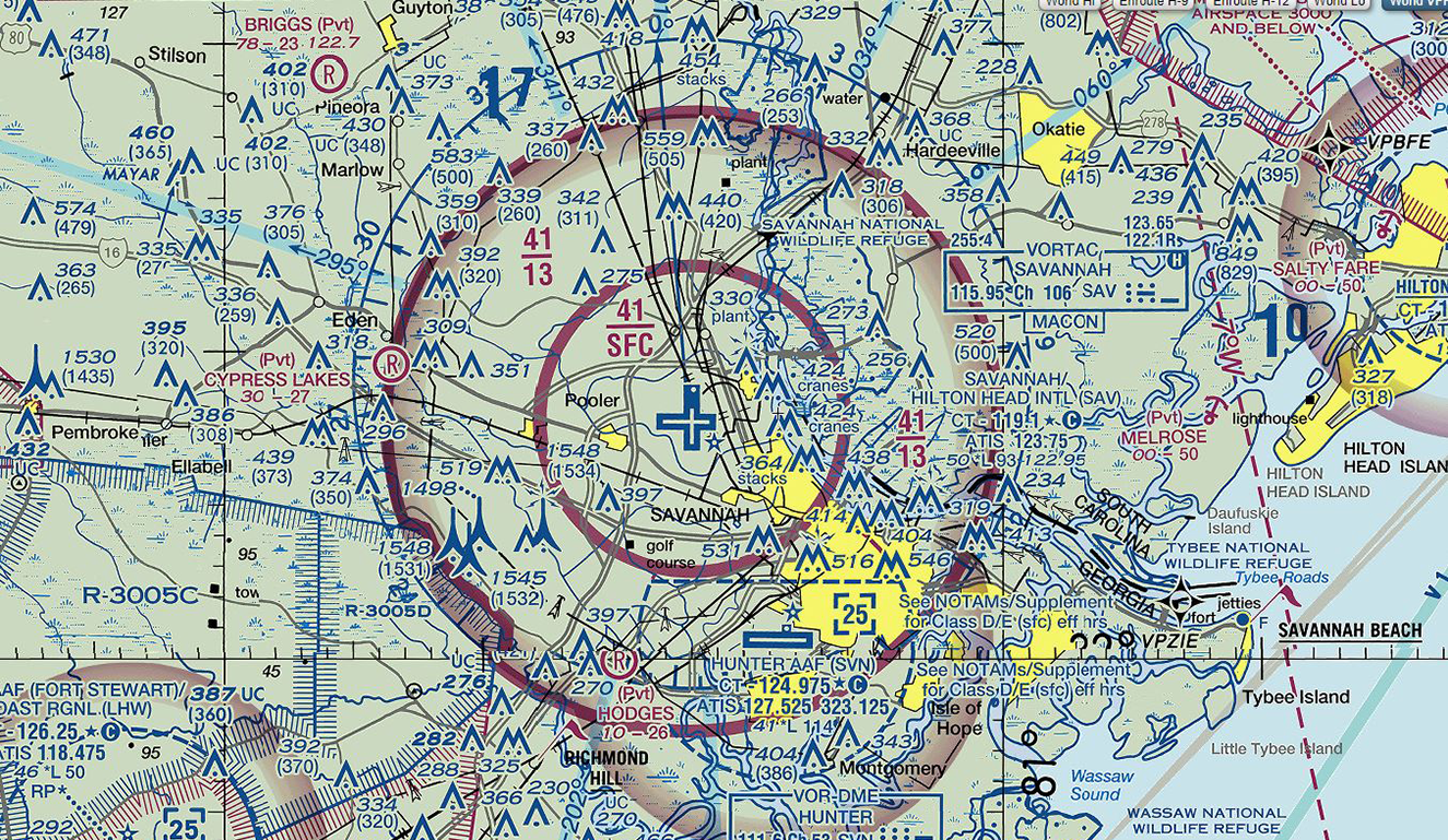 Class C Airspace Sectional Chart